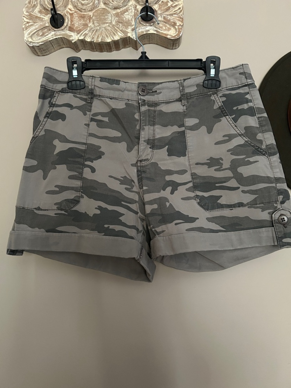 Women’s  Gray Camo Shorts